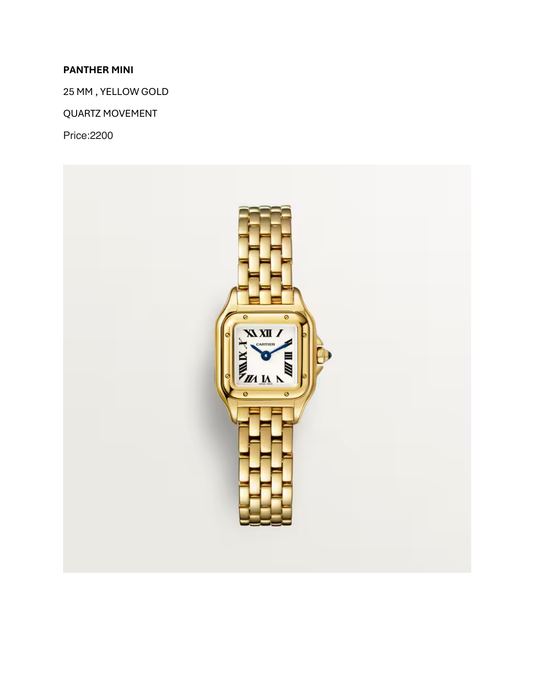 PANTHER MINI - YELLOW GOLD